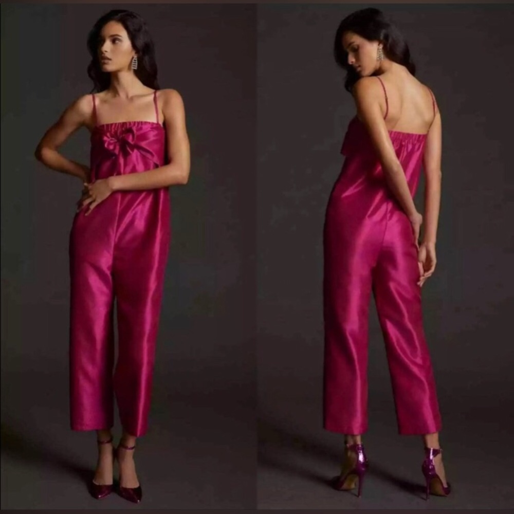 Anthropologie Hutch XS Fushcia Jumpsuit